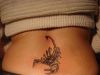 scorpion tats on lower back